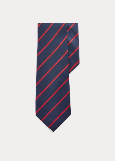 Men's Ralph Lauren Striped Silk Habutai Ties | 048296IJB